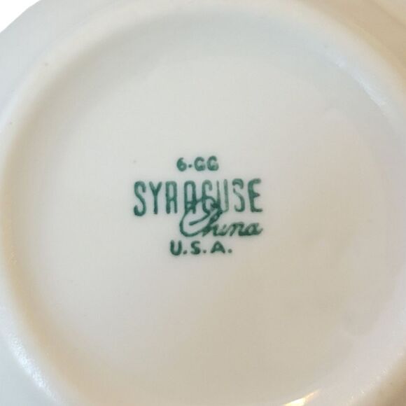 Syracuse China Millbrook Green Floral Patterned Vintage 1950's Creamer - Picture 6 of 6